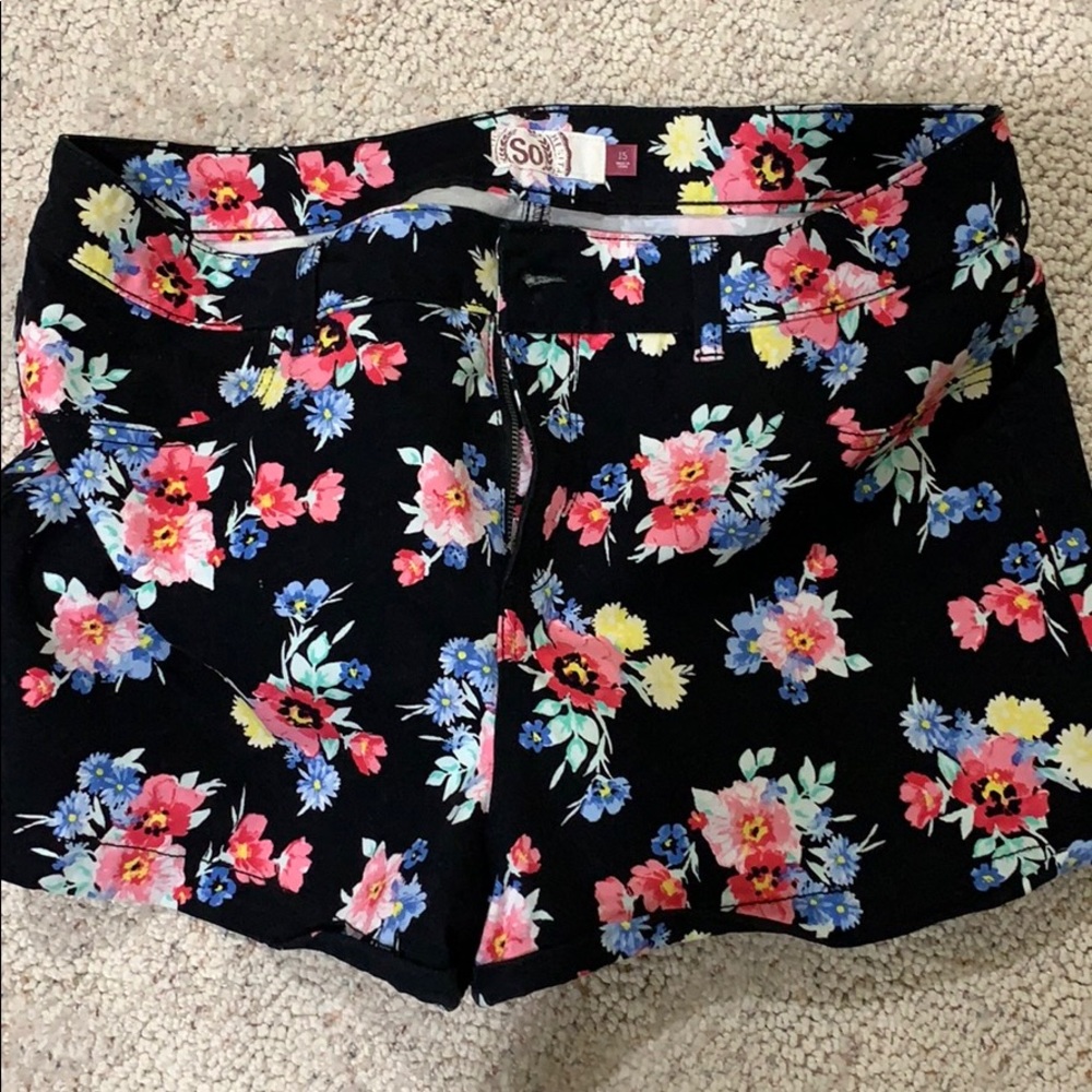 Flower printed shorts